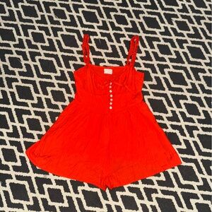 Urban Outfitters Red Romper